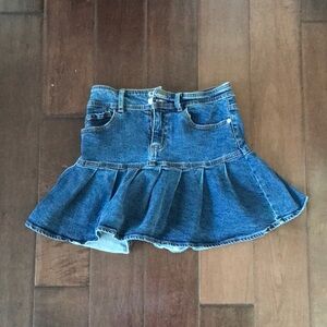 Jean Ruffled Skirt